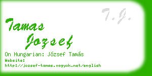 tamas jozsef business card